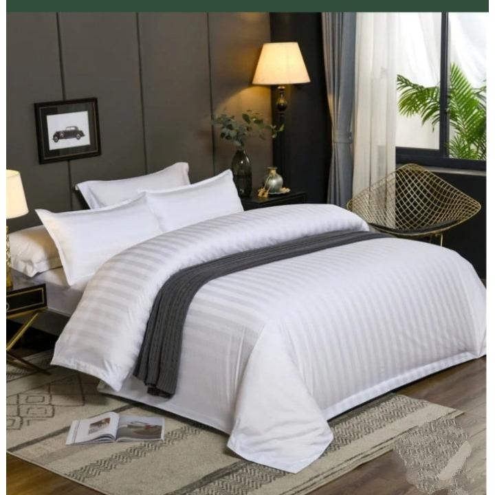 Stripped Duvet Cover Set | 6x7 with Bedsheet & Pillowcases