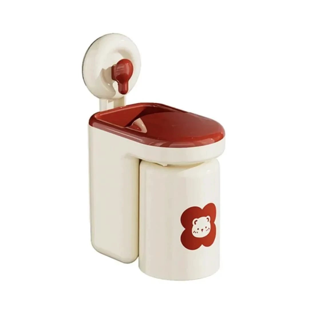 Strong Adhesive Wall Mounted Toothbrush Cup Rack for Modern Bath Spaces Toothbrush holder Toothbrush Holders