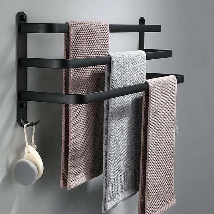 Stylish Towel Rack | Modern 60cm Bathroom Organizer Bathroom Storage Towel Racks