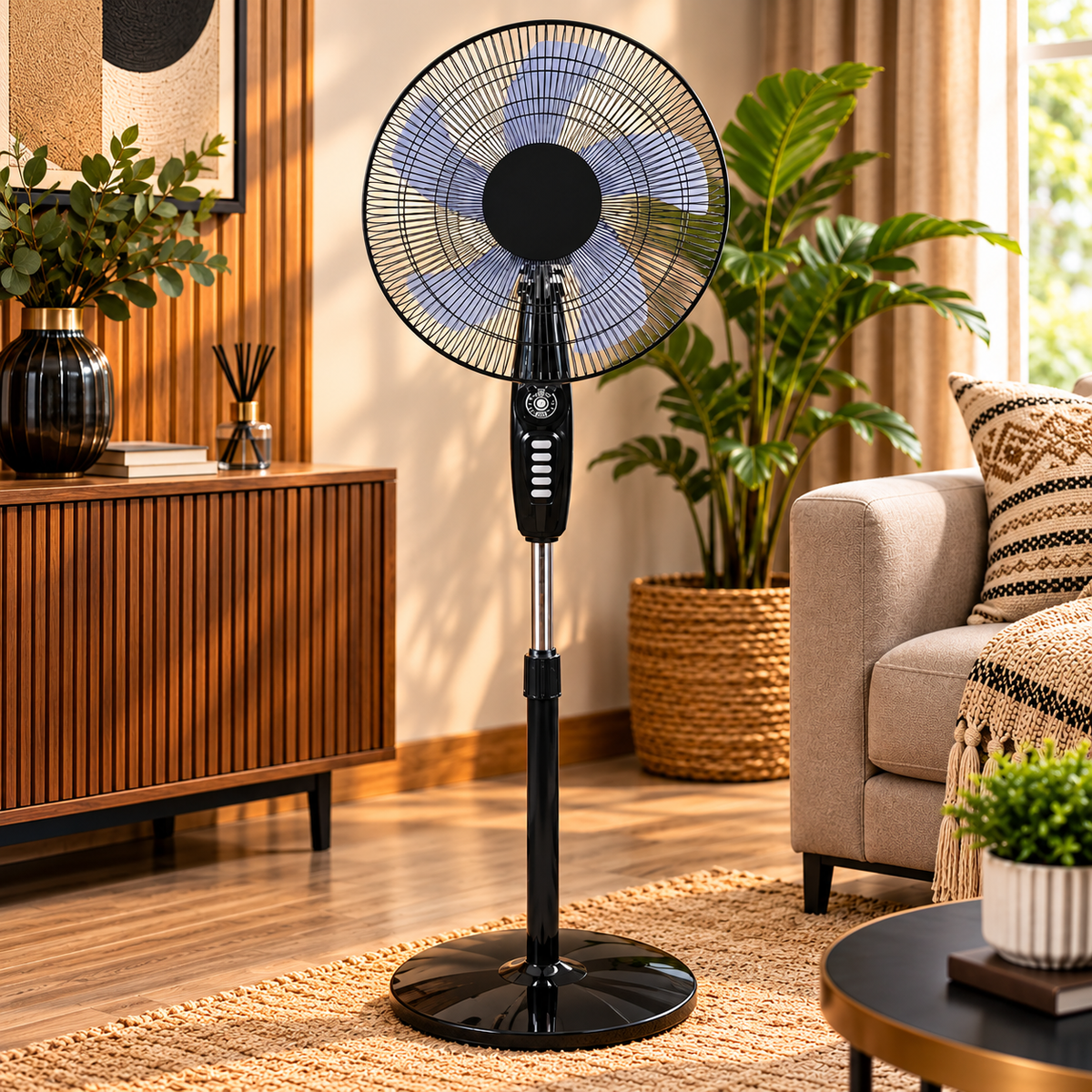 Ramtons 16-Inch Stand Fan With Remote RM/669 Stand Fan Desk & Pedestal Fans