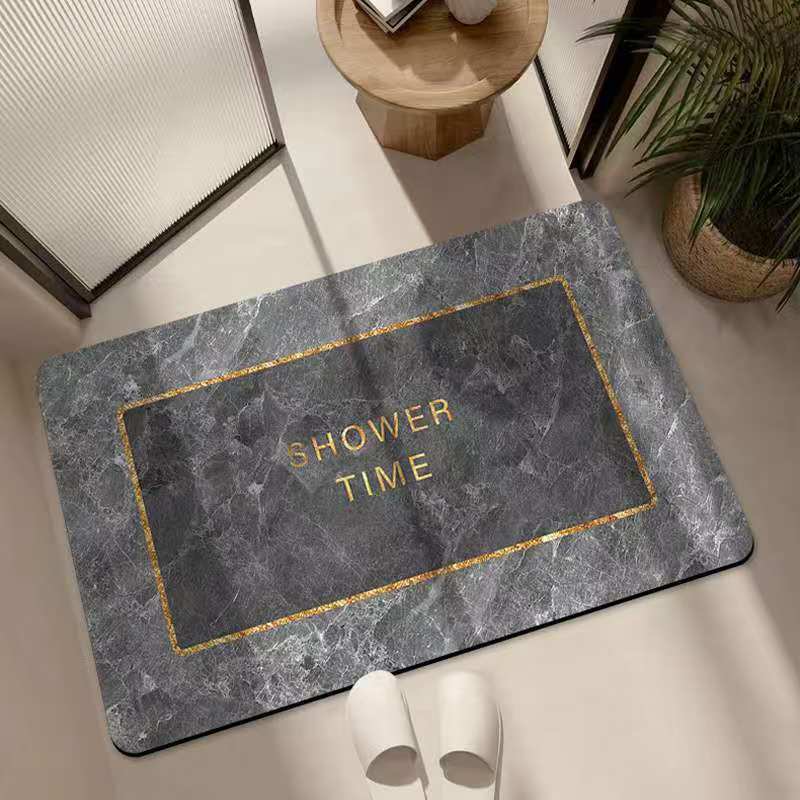 Super Absorbent Bath Mat Non-Slip Quick Drying Bathroom Rug 80x50cm