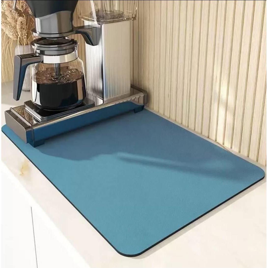 Super Absorbent Nonslip Dish Drying Mat 40×50cm Diatom Mud Rubber