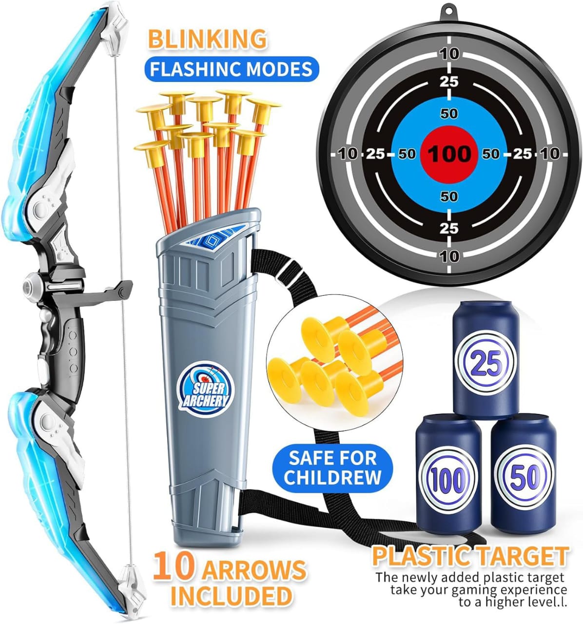 Super Archery Kit Arrow Dart Set for Indoor and Outdoor Fun