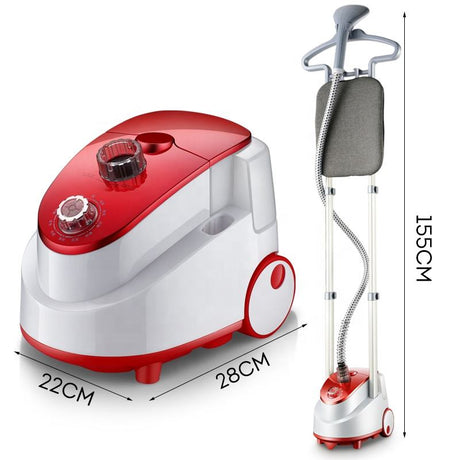 Telescopic Ironing & Garment Steaming Machine | 1800W Dual Pole Steamer with Ironing Board