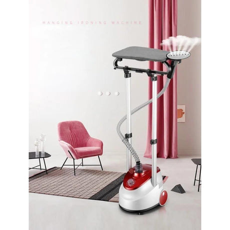 Telescopic Ironing & Garment Steaming Machine | 1800W Dual Pole Steamer with Ironing Board