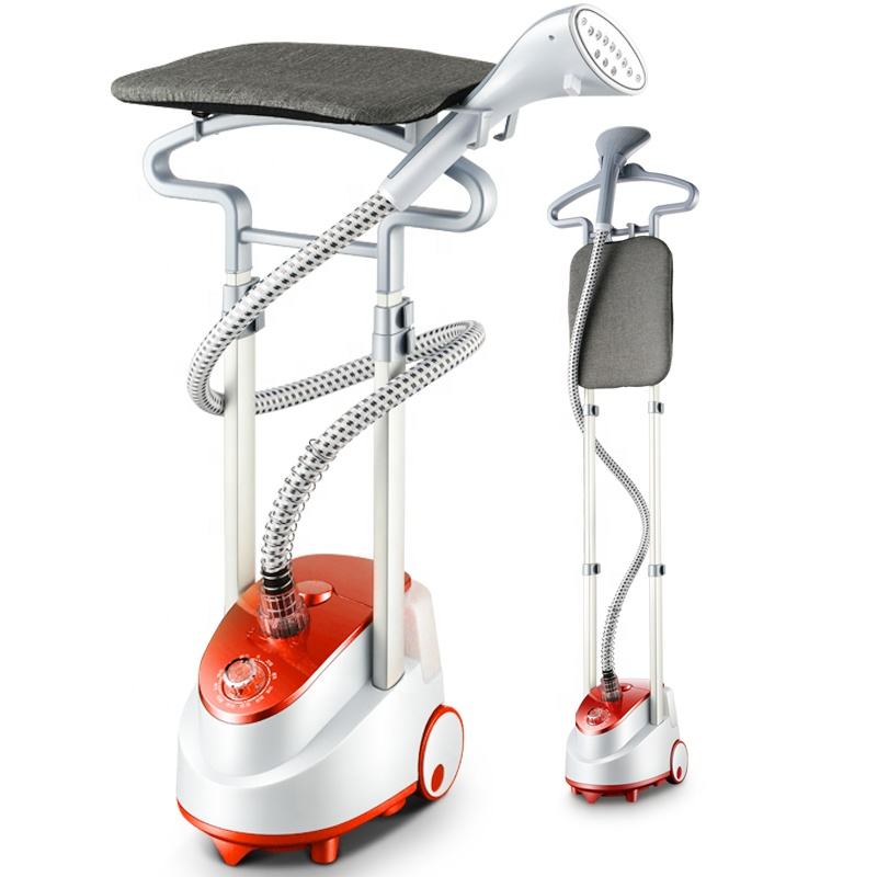 Telescopic Ironing & Garment Steaming Machine | 1800W Dual Pole Steamer with Ironing Board