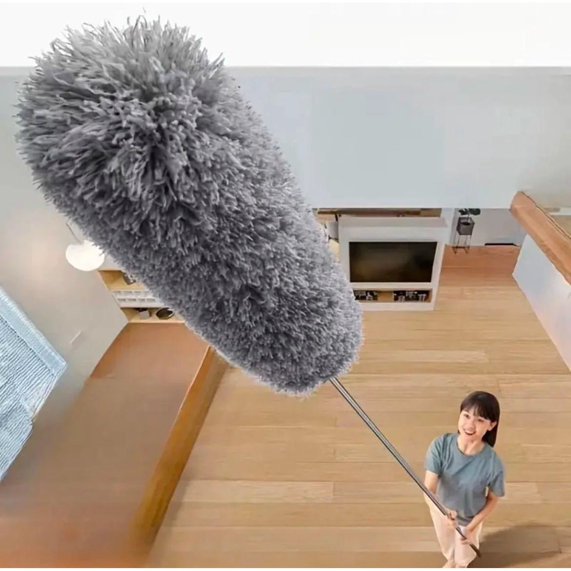 Telescopic Microfibre Duster – Extra Long & Washable Cleaning Tools Dusters