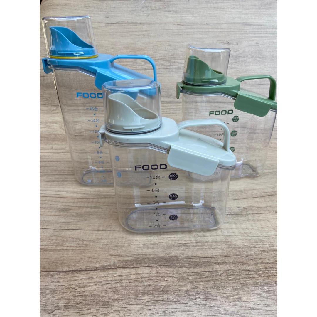 Transparent Cereal Storage Box Sealed Moisture Proof Container with Handle 1600ml, 2000ml & 2800ml