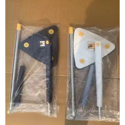 Triangle 360° Adjustable Cleaning Mop – Self-Squeezing, Multi-Surface Cleaner (Navy Blue)