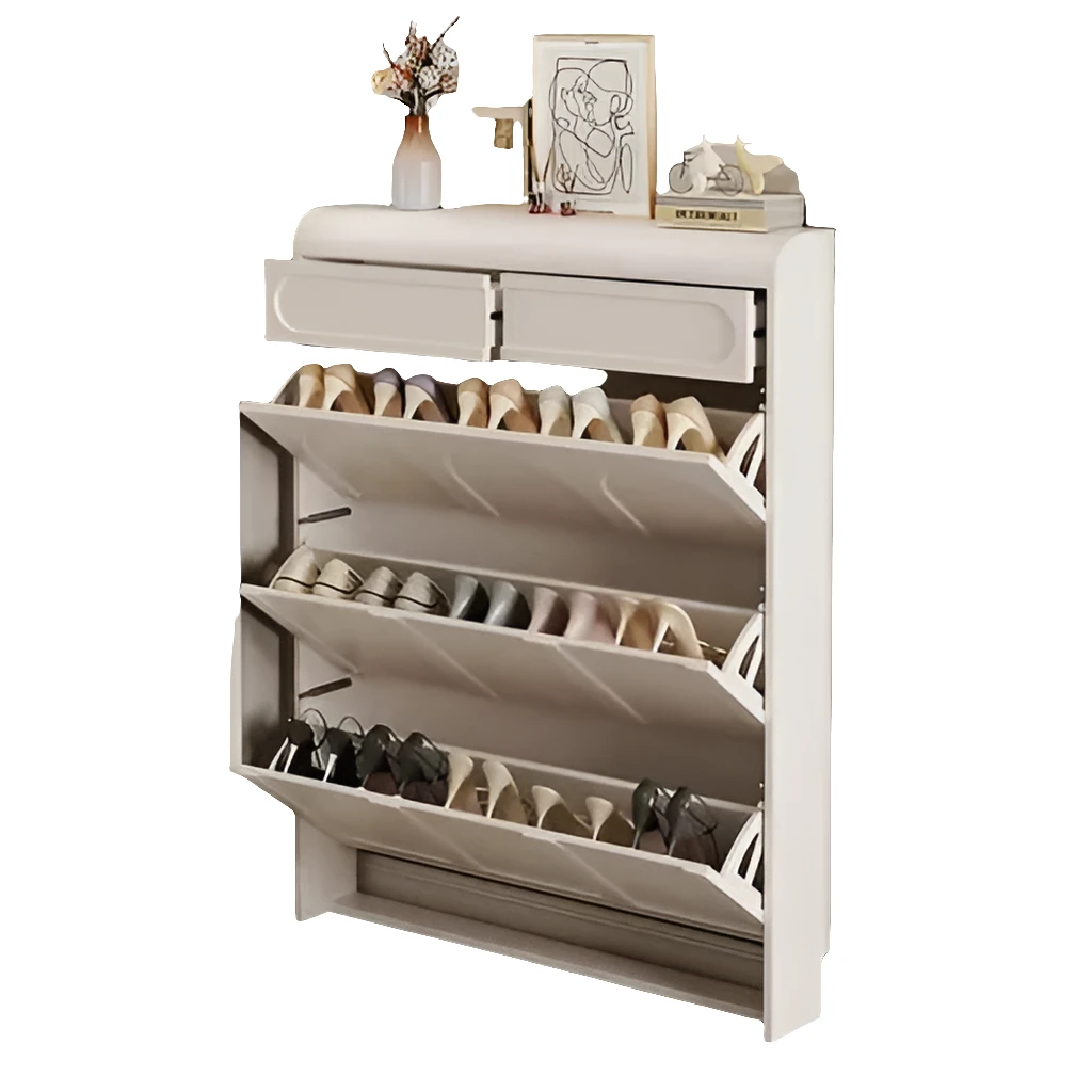 Ultra Slim Bucket Flip Shoe Cabinet Space Saving Modern Multi-Layer Shoe Rack Shoe rack Shoe Racks