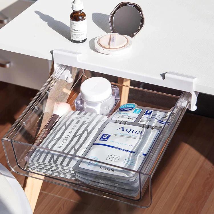 Under Shelf Organizer Space Saving Storage Rack for Kitchen, Office, and Home Shelving Units Household Storage Caddies