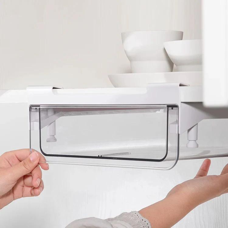 Under Shelf Organizer Space Saving Storage Rack for Kitchen, Office, and Home Shelving Units Household Storage Caddies