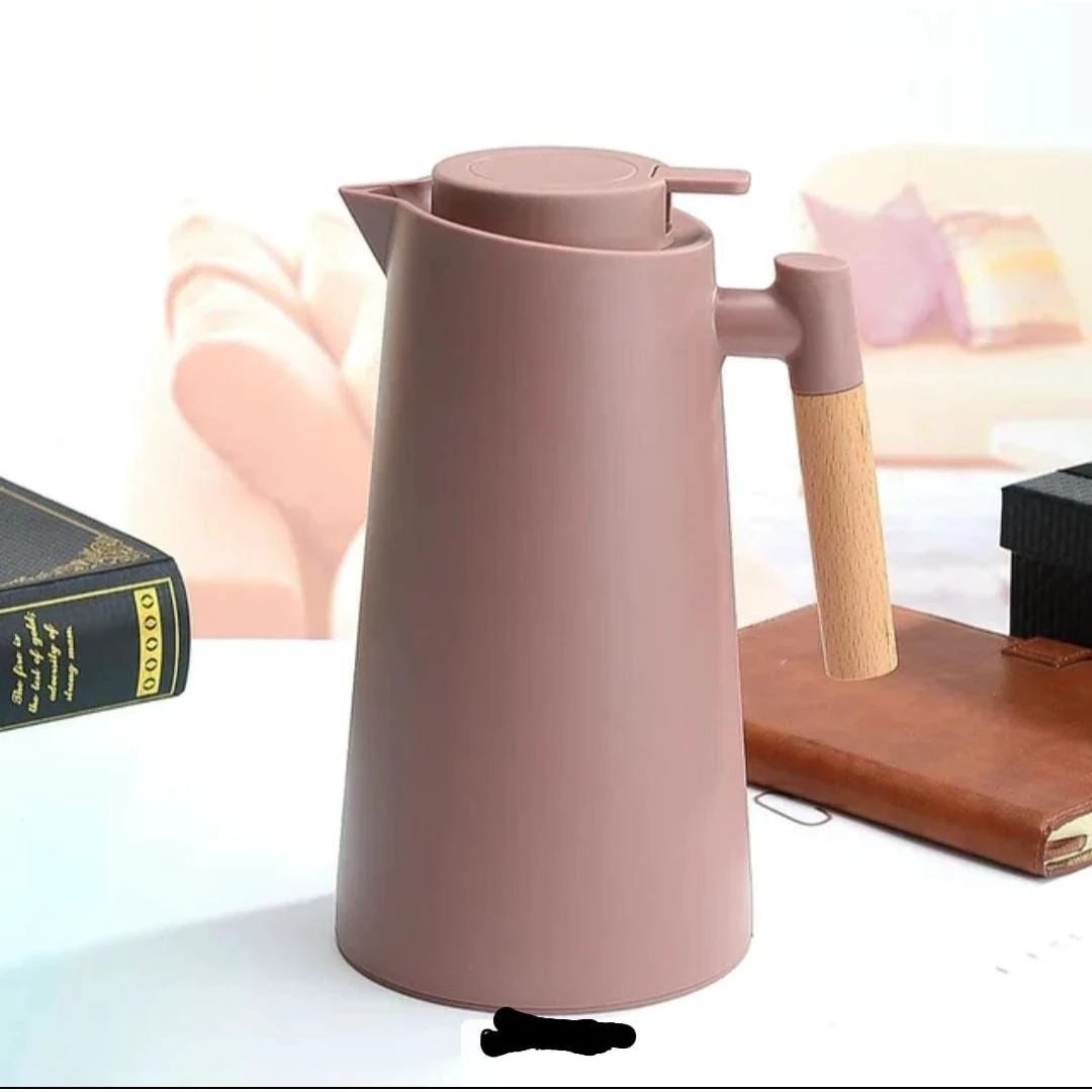 Vacuum Flask 1000ml Double Wall with Push Button Pourage Drinkware Drinkware