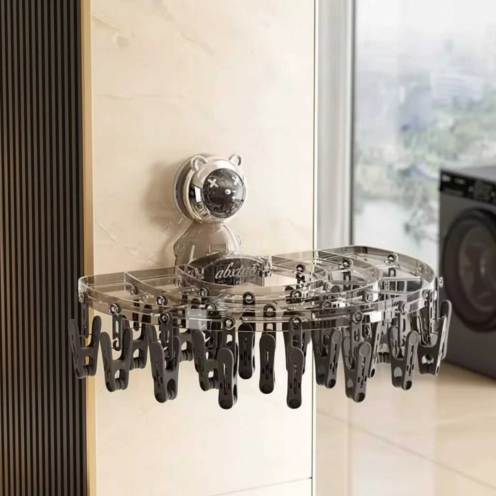 Wall Mounted Clothes and Socks Rack Space Saving Laundry Organizer. Clothing & Accessories Laundry Appliances