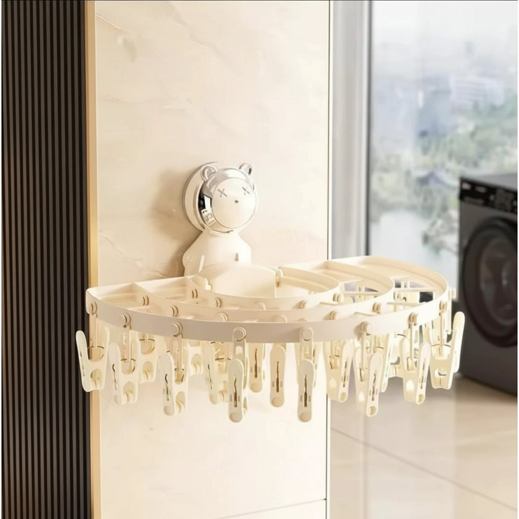 Wall Mounted Clothes and Socks Rack Space Saving Laundry Organizer. Clothing & Accessories Laundry Appliances