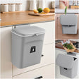 Wall Mounted Kitchen Bin with Lid | Space-Saving Trash Solution | Available in Green, White, & Grey