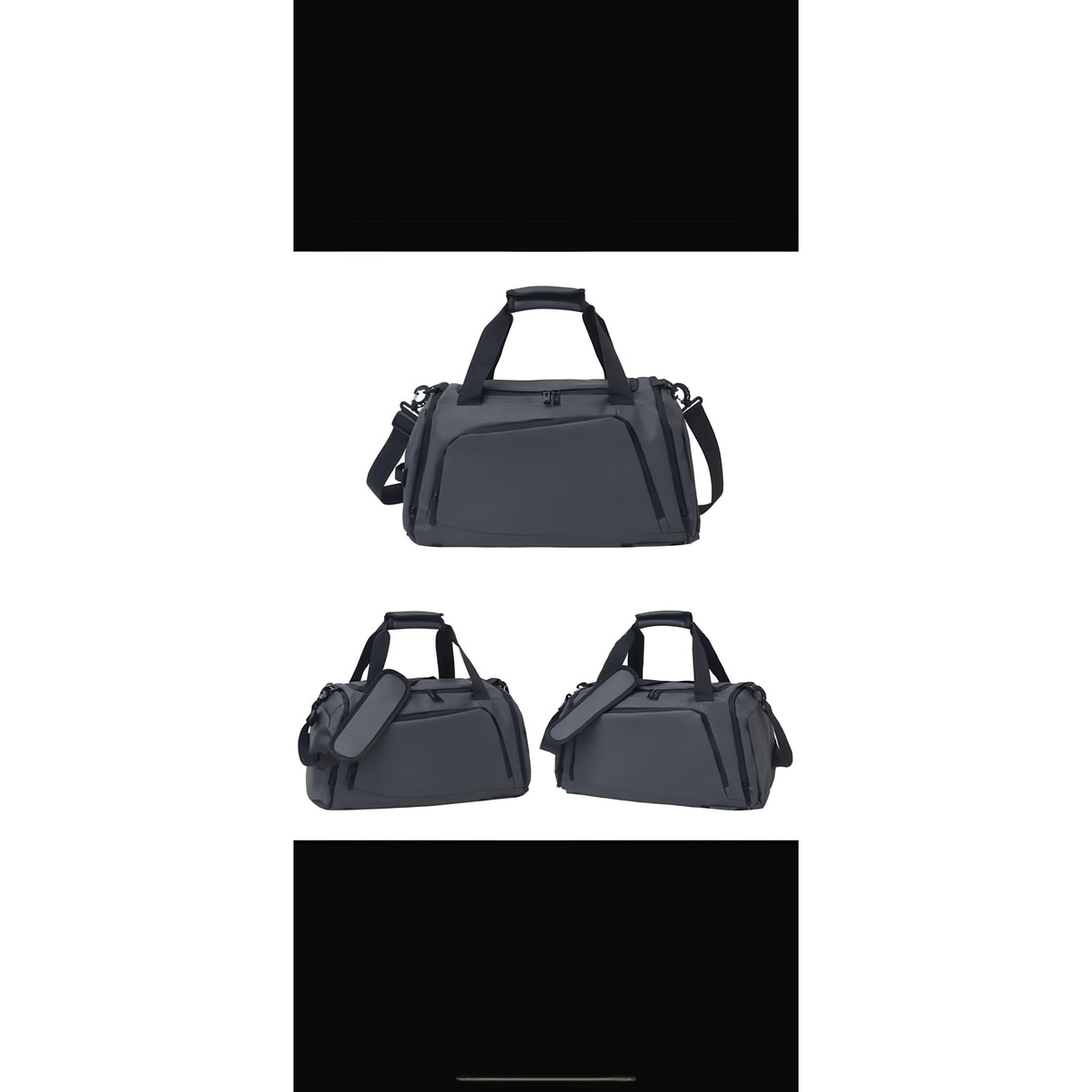 Waterproof Duffel Bag with Shoe Compartment and Backpack Straps