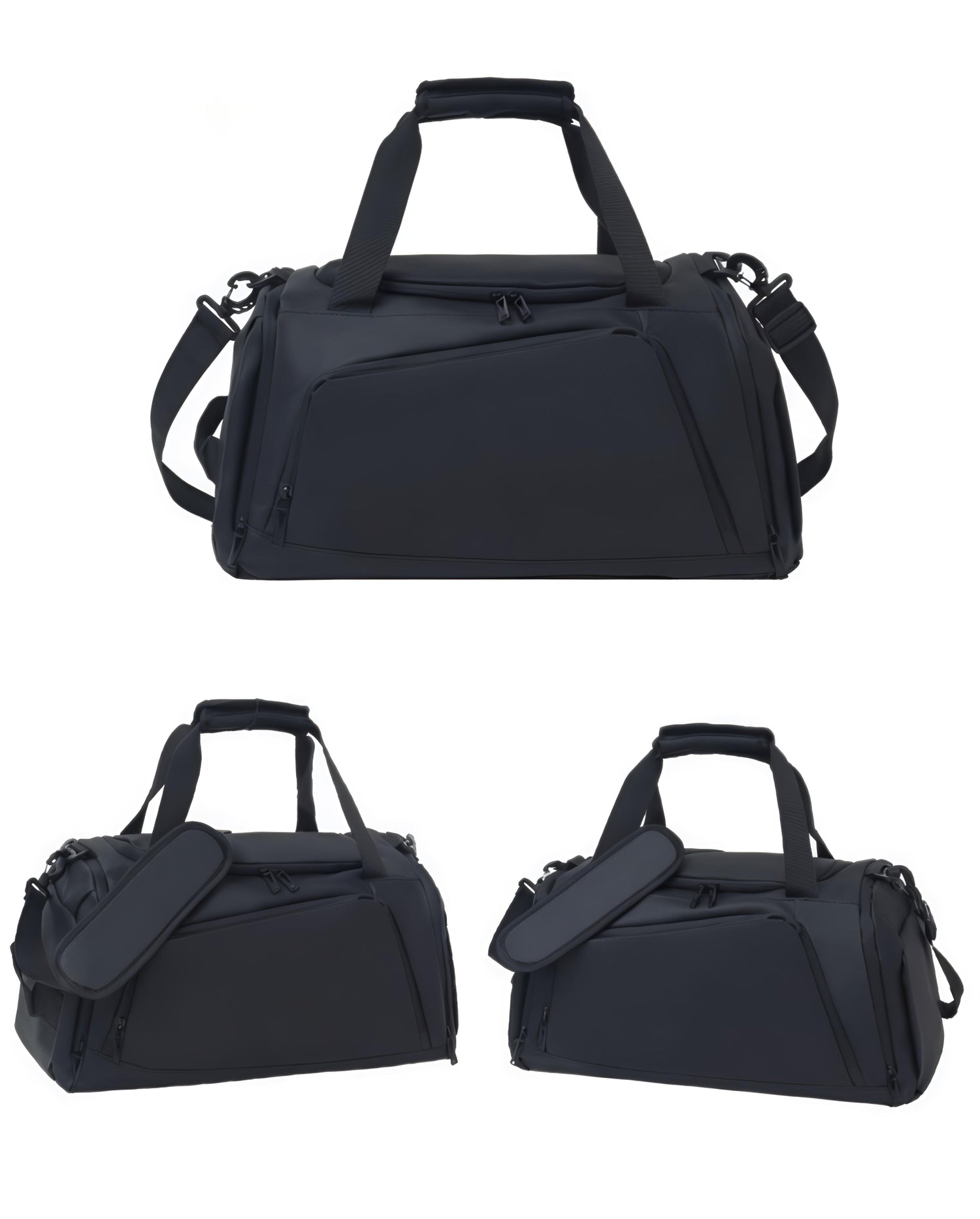 Waterproof Duffel Bag with Shoe Compartment and Backpack Straps