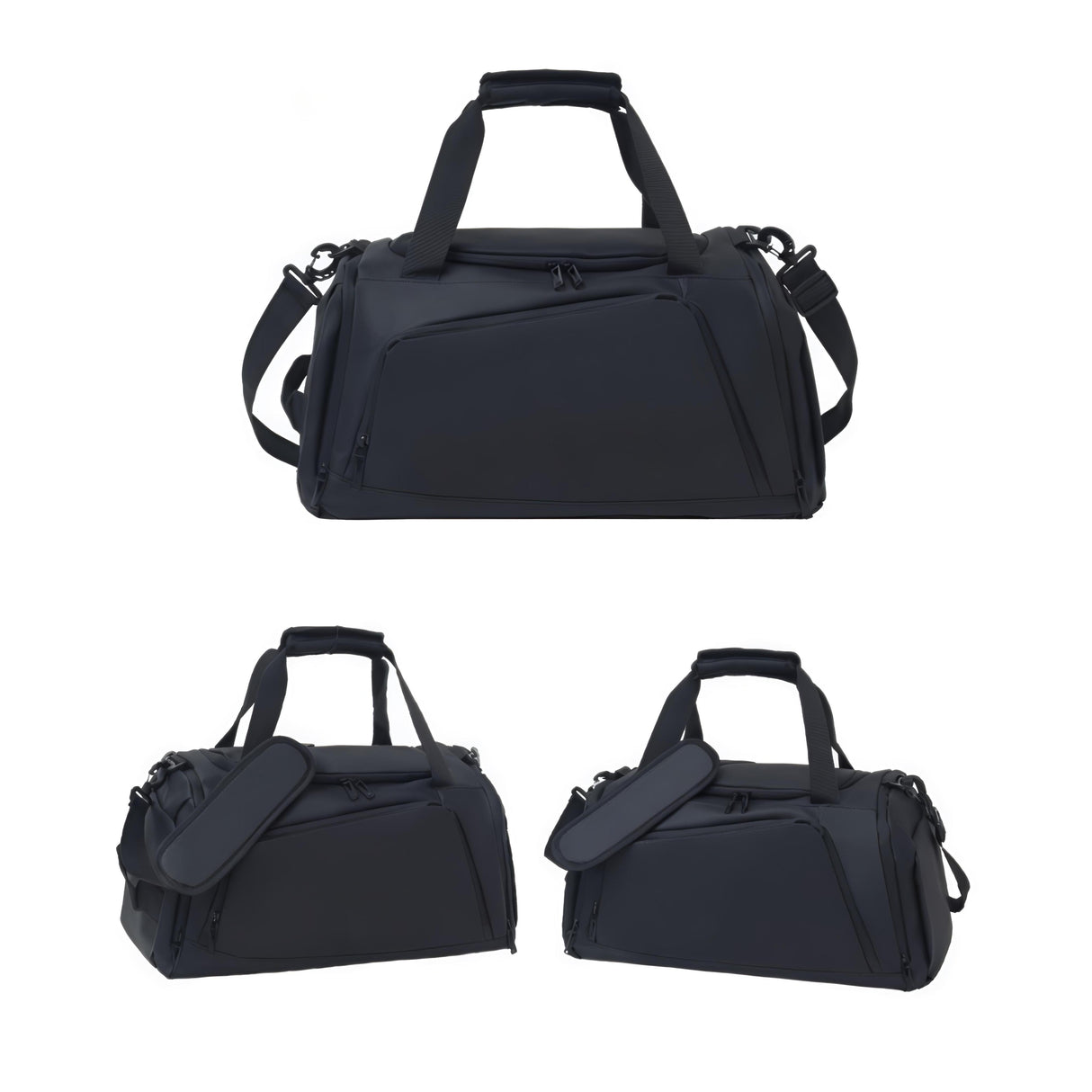 Waterproof Duffel Bag with Shoe Compartment and Backpack Straps