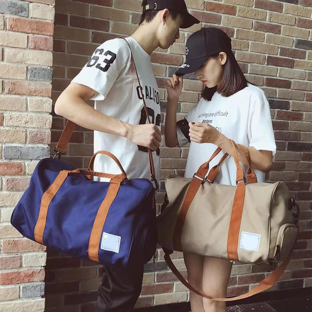 Waterproof Gym Duffle Bag - Travel Bag with Shoe Compartment Travel Organizer Bags