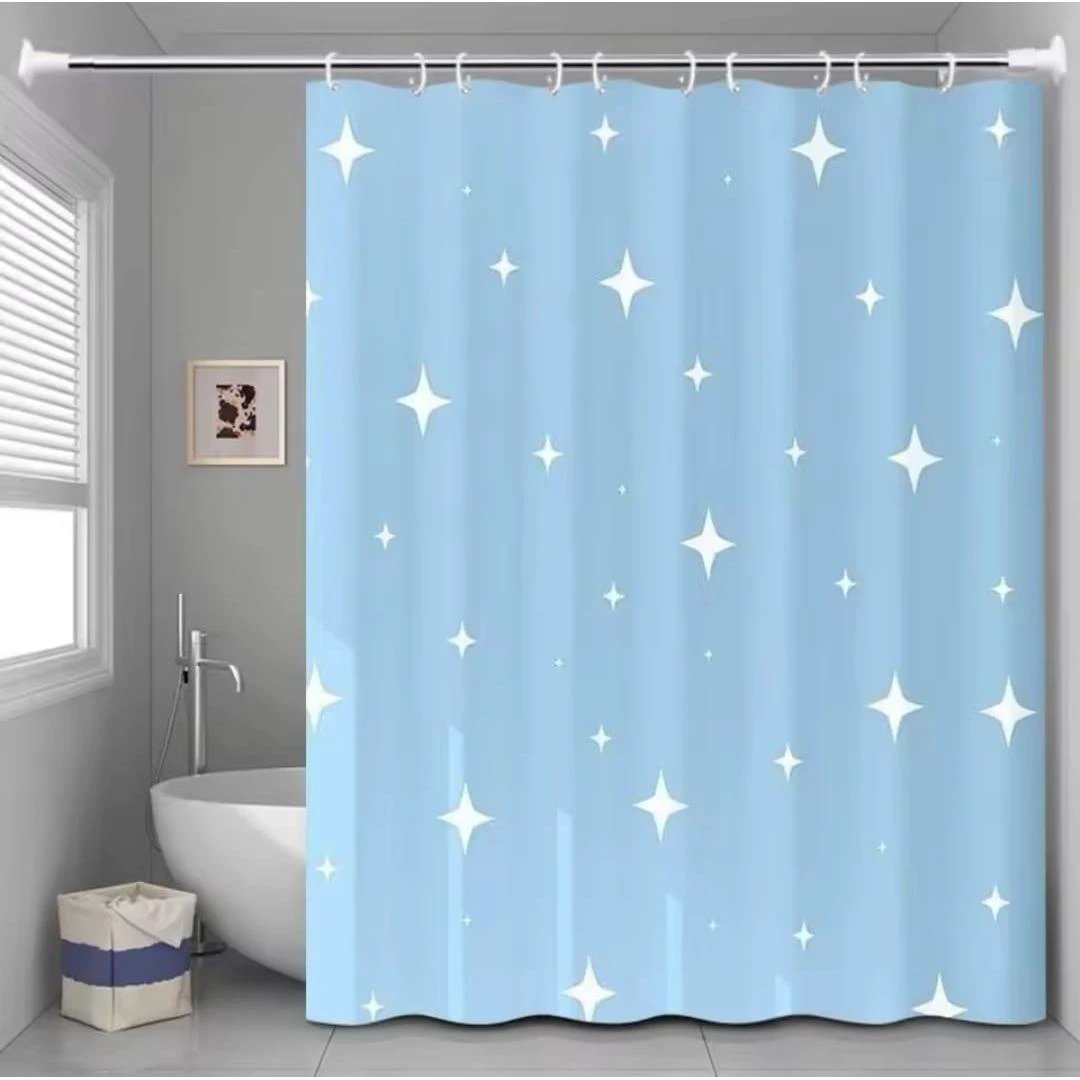 Waterproof PEVA Shower Curtain with Hooks 180×200cm Shower curtain Shower Curtains
