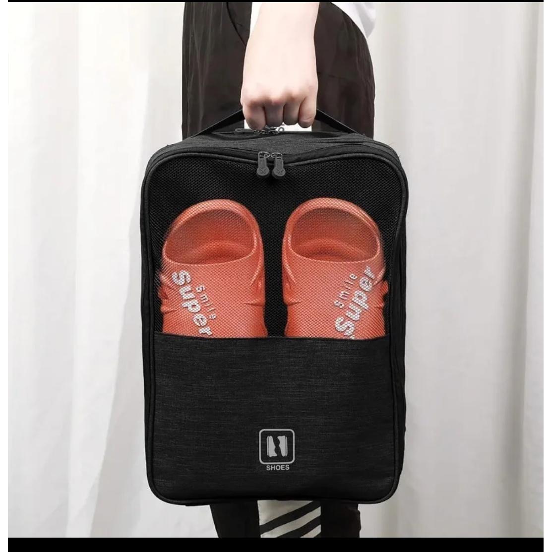 Waterproof Travel Shoe Bag – 20x30cm Shoe Storage Pouch (Available in Black, Grey, Pink)