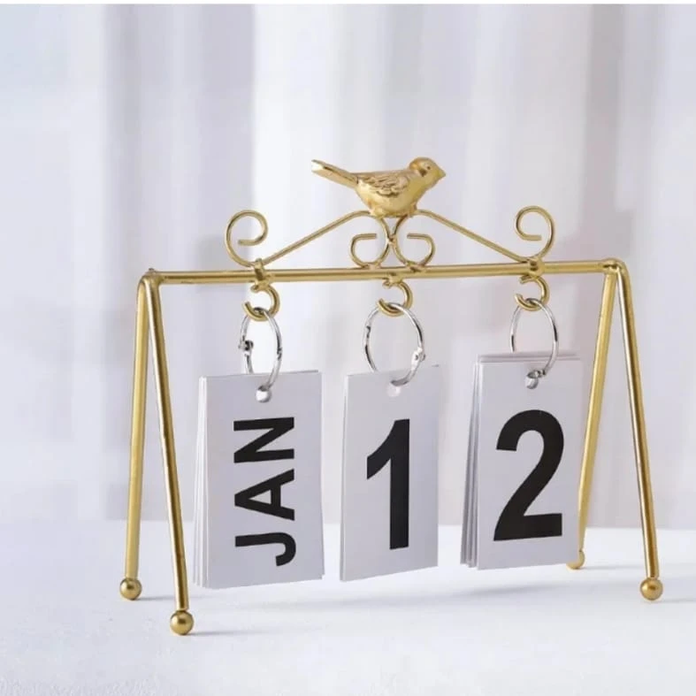 Desk Calendar Standing Flip - Large Display Daily Desktop Calendar Home & Office Desk Calendars