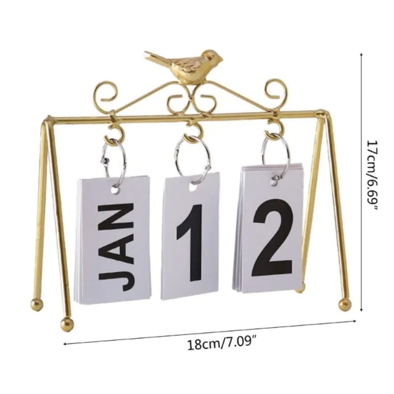 Desk Calendar Standing Flip - Large Display Daily Desktop Calendar
