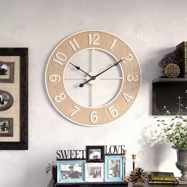 Modern Minimalist Wall Clock - Silent Iron Artistic Design