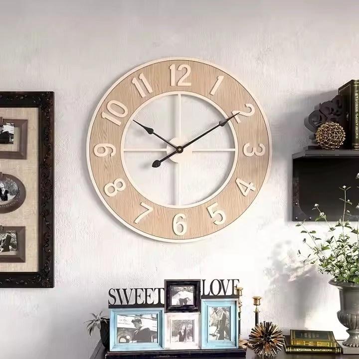 Modern Minimalist Wall Clock - Silent Iron Artistic Design Home Décor Wall Clocks