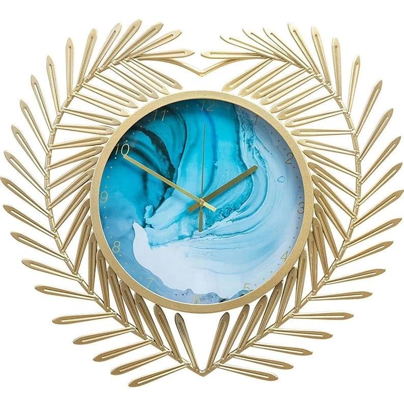 Elegant Vintage Double-Circle Gold Metal Wall Clock - Abstract Nordic Design Home Décor Wall Clocks