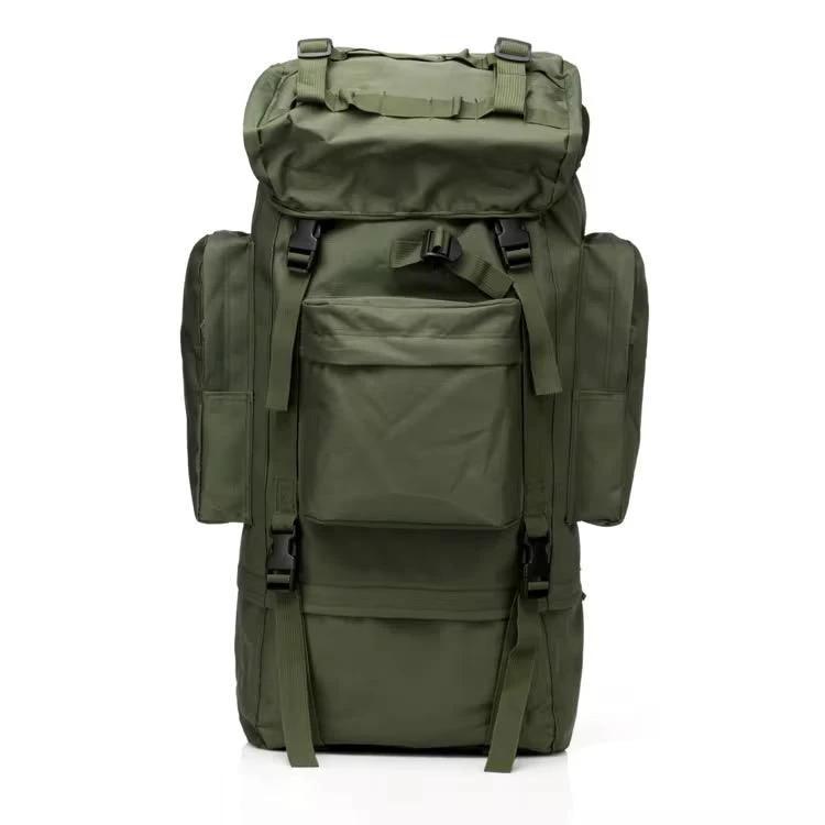 70L Outdoor Tactical Rucksack - Waterproof Oxford 900D with Metallic Frame Sports & Fitness Hiking Backpacks