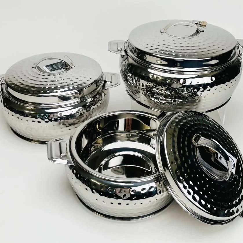 6pcs Big Size Stainless Steel Insulated Hotpots Set - 1L to 10L with Easy Grip Handles Kitchenware Uncategorized