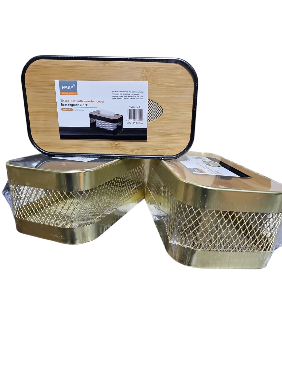 Elegant Serviette Holders – Black & Gold Decorative Napkin Stand