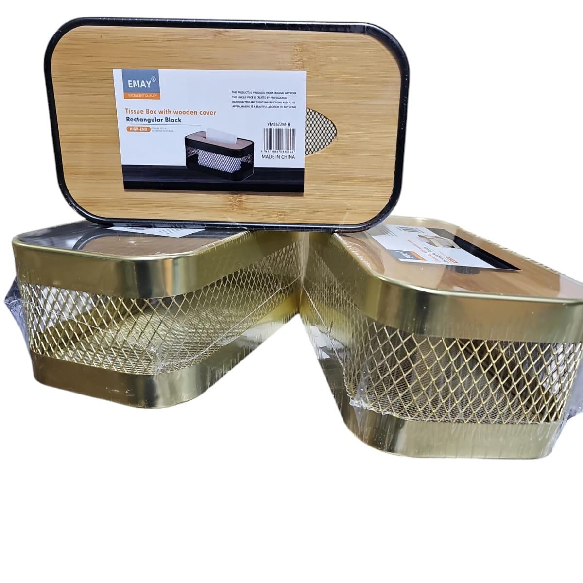 Elegant Serviette Holders – Black & Gold Decorative Napkin Stand