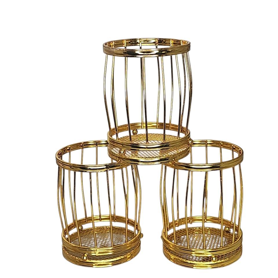 Stainless Steel Round Spoon Holder – Countertop Utensil Organizer