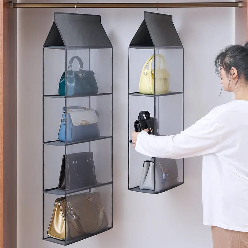 Layer Bag Organizer - Wardrobe Storage Bag for Handbags and Tote Bags
