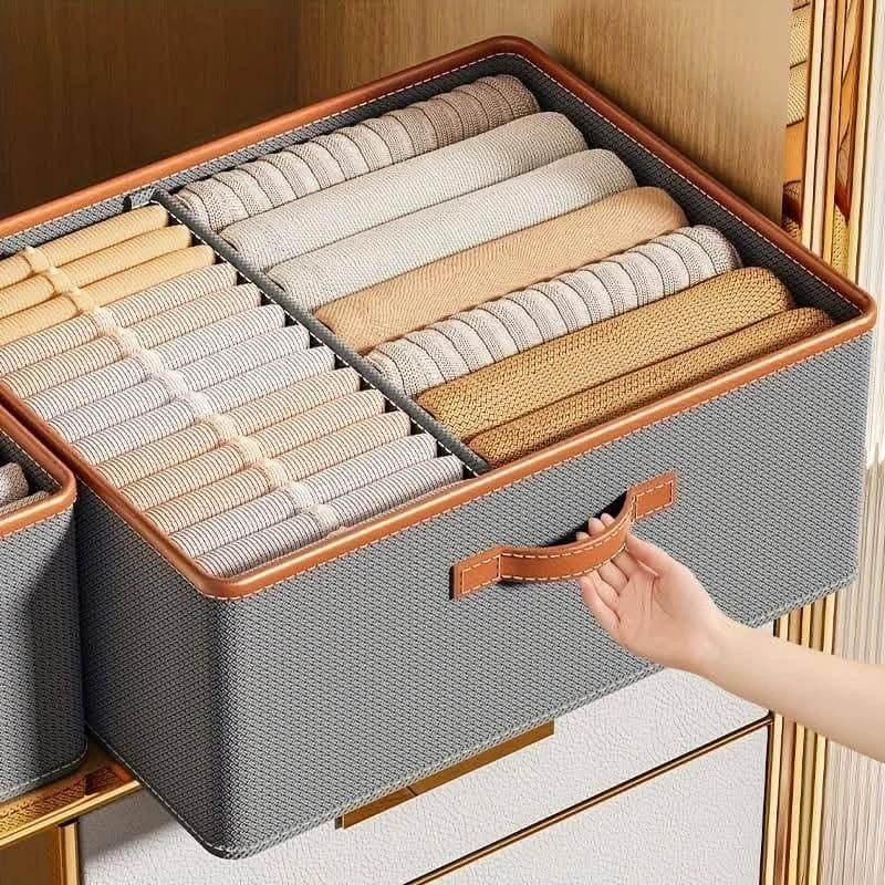 Versatile Foldable Double Compartment Closet Organizer Home & Garden Closet Organizers