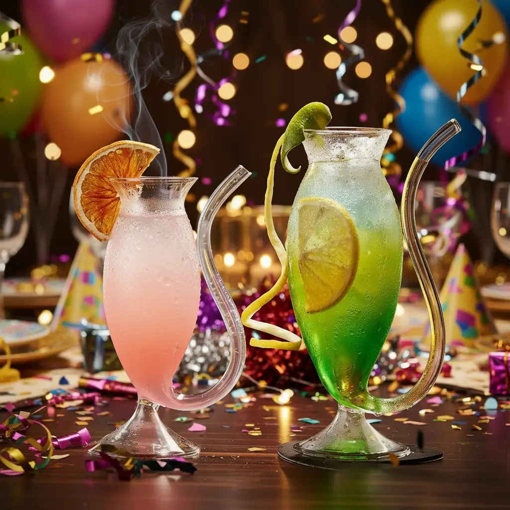 Curvy Wine Glasses – 300ml Glassware Wine Glasses