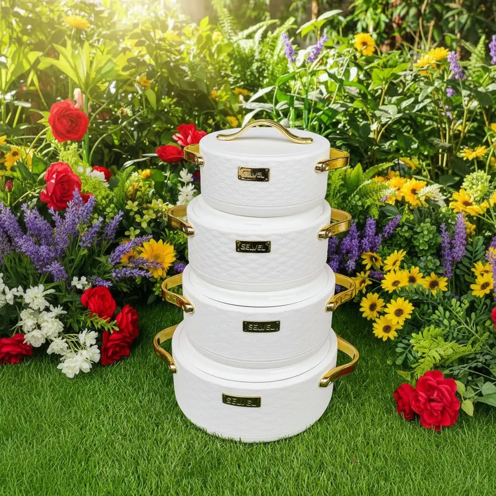 Leatherlite Hotpot Set of 4 Kitchen & Dining Food & Beverage Carriers