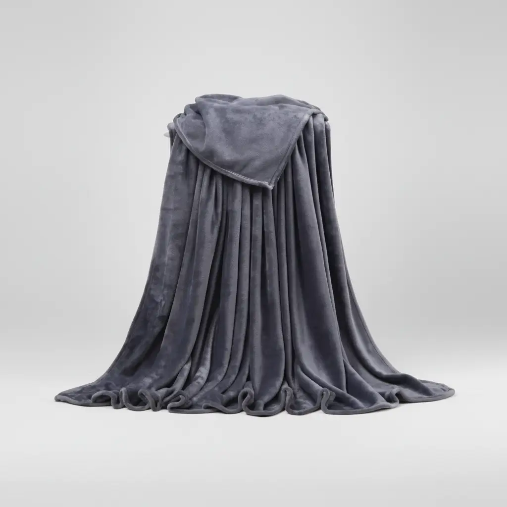 Plain Fleece Blanket – 6x6ft Bedding & Blankets Throw Blankets