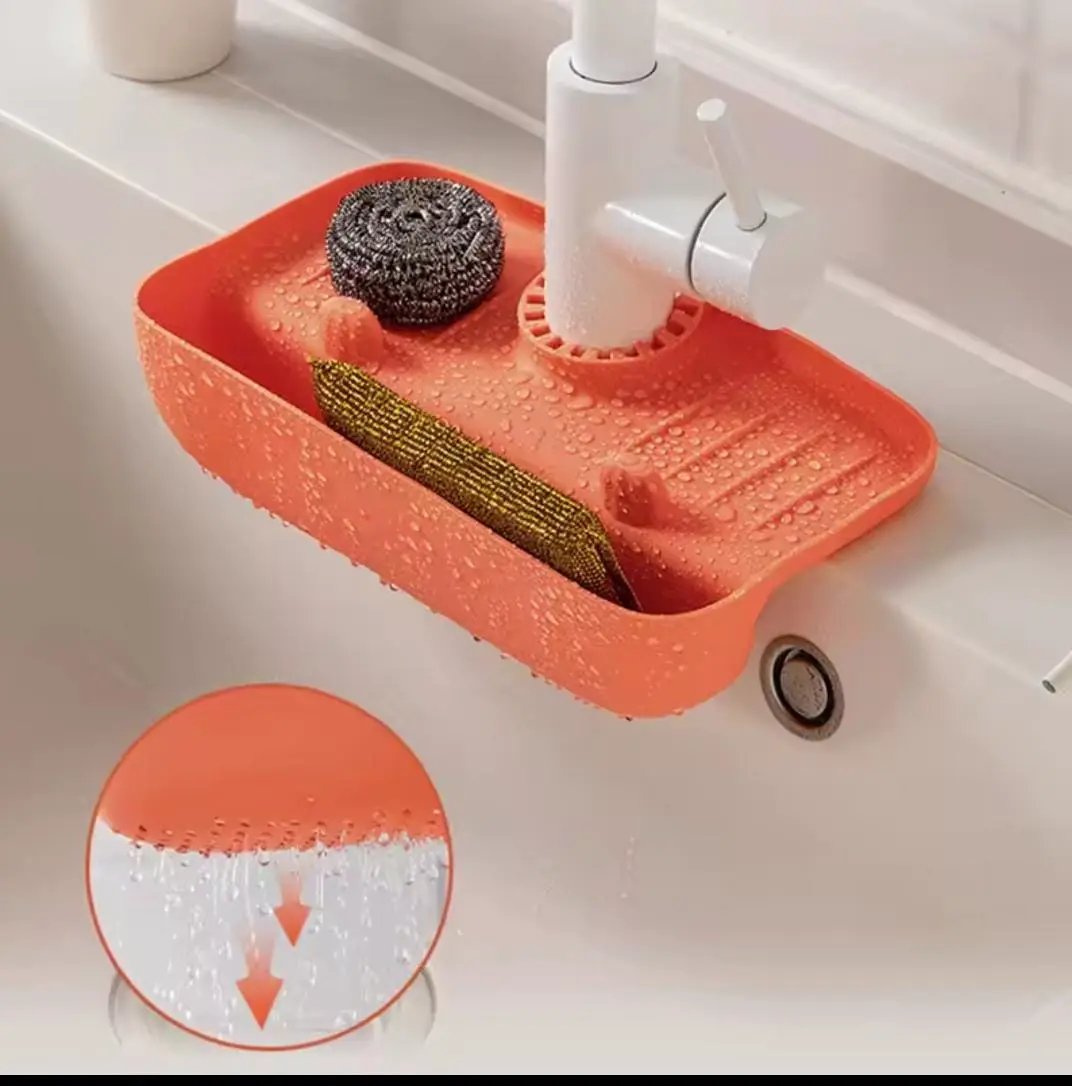 Kitchen Sink Mat with Slope Design Kitchen & Bathroom Accessories Sink Mats