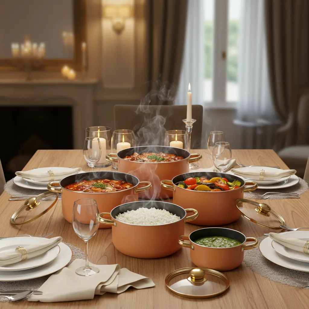 5-Piece Soup Pot Set Cookware Cookware Sets