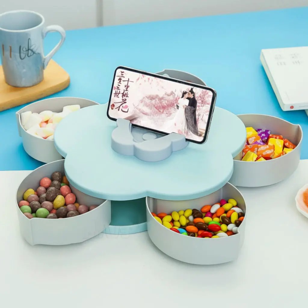 Rotating Petal Tray Kitchenware Serving Trays