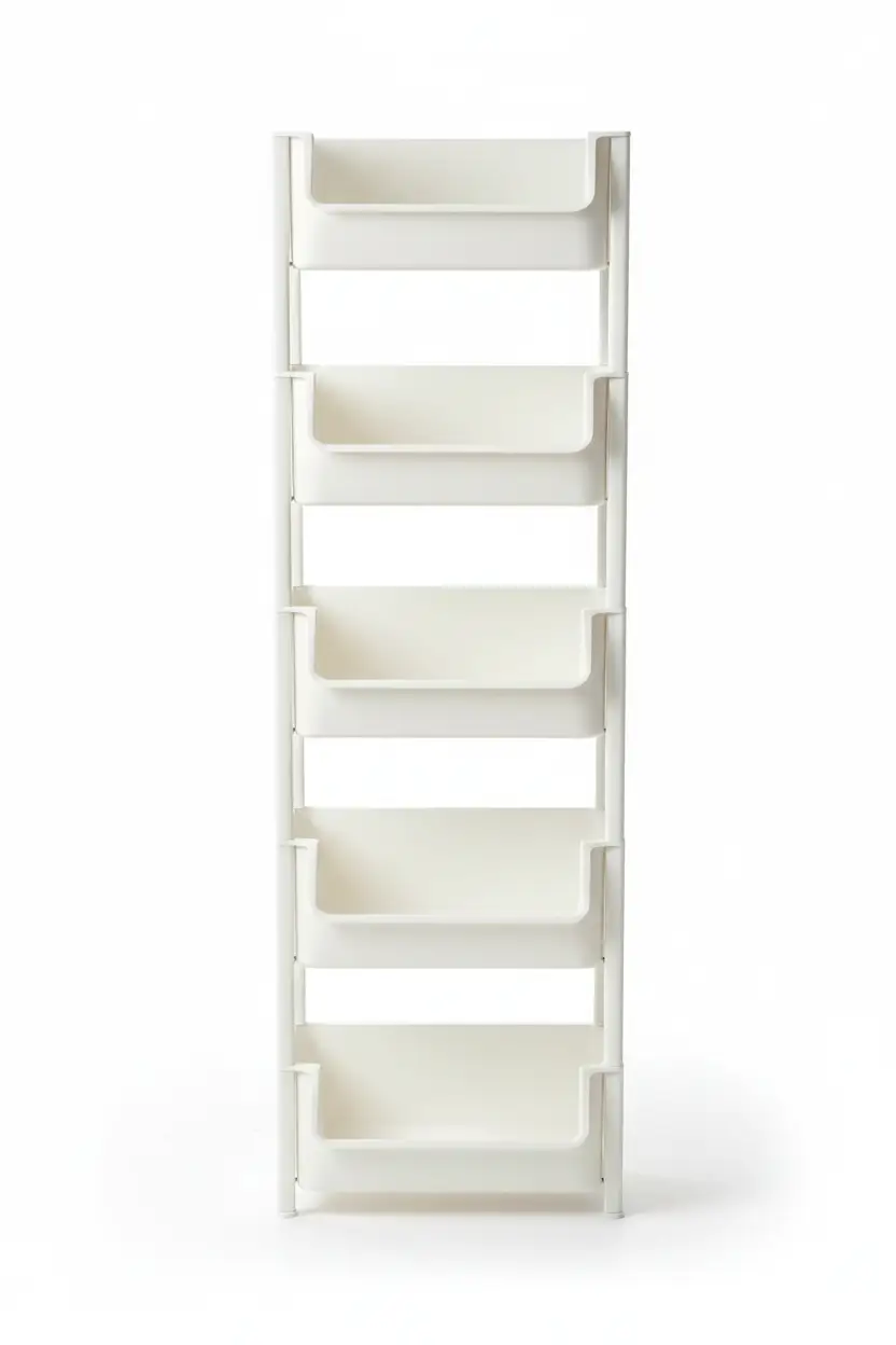 5-Tier Slim Rolling Storage Trolley Storage Trolley Carts