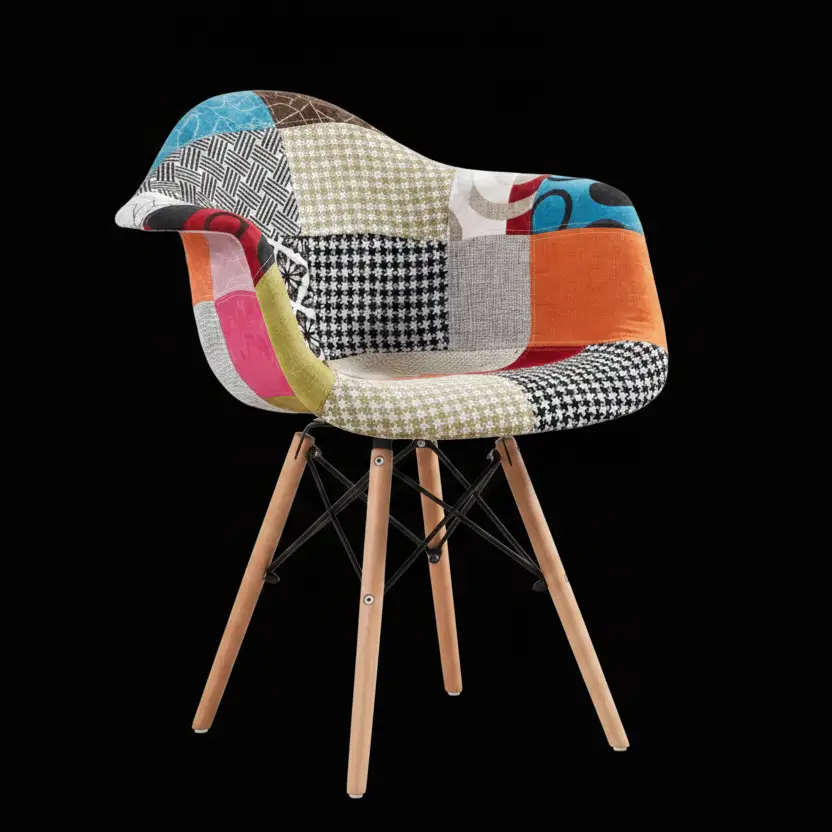 Bucket Patchwork Eames Chair Accent Chairs Armchairs