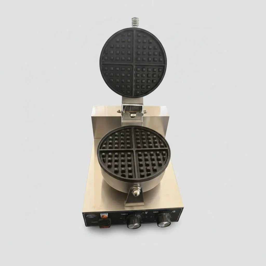 Commercial Electric Single Head Round Waffle Maker Commercial Kitchen Equipment Waffle Irons
