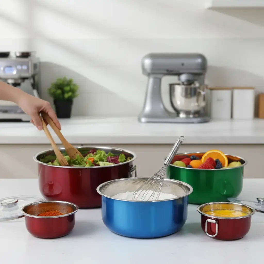 Stainless Steel Serving Pot Set of 5 Cookware & Pots Casserole Dishes