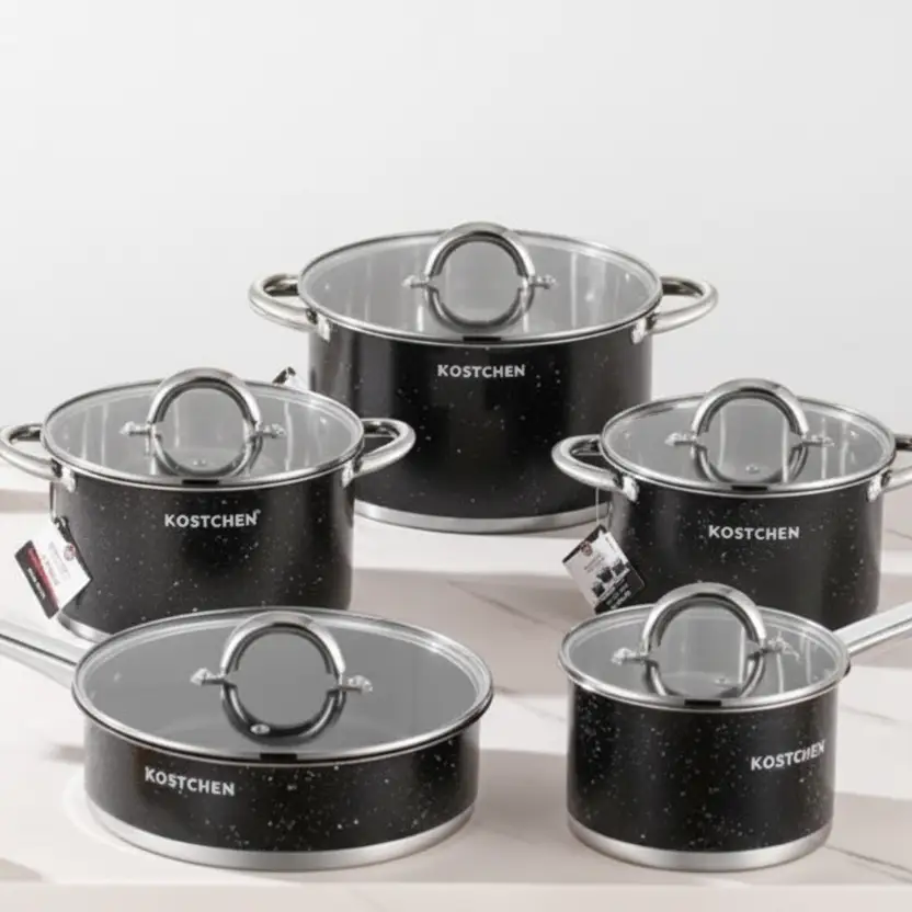Kuvory S/S 5-Piece Cookware Set Heavy Duty Cookware Cookware Sets