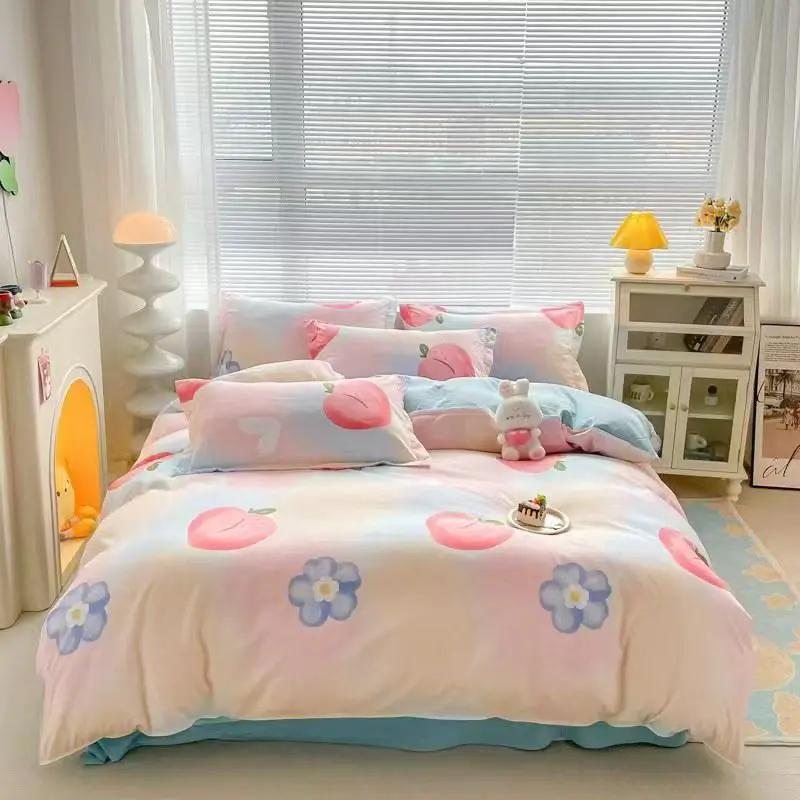 Printed Cotton Duvet Cover Set 6x6 Bedding Duvet Covers